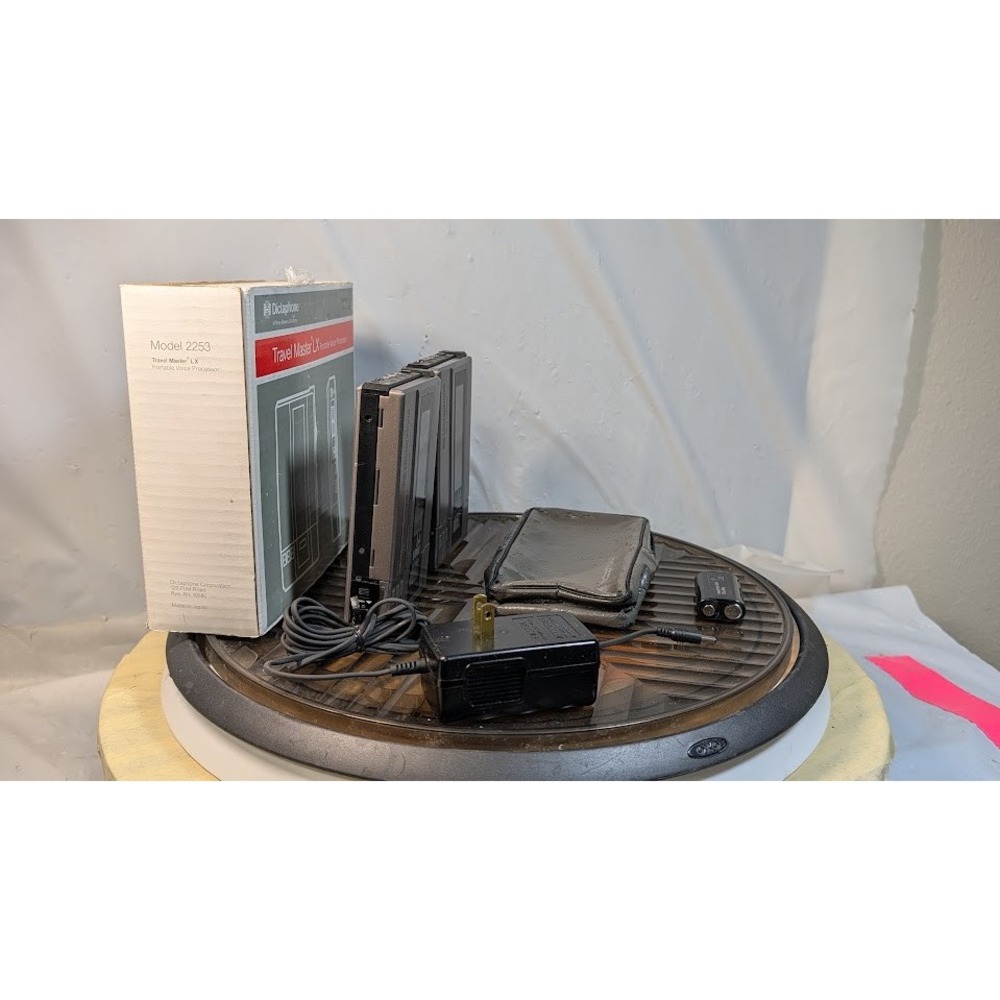 Dictaphone Travel Master LX Voice Processor Lot Grey Fair For Parts Repair - Picture 7 of 16